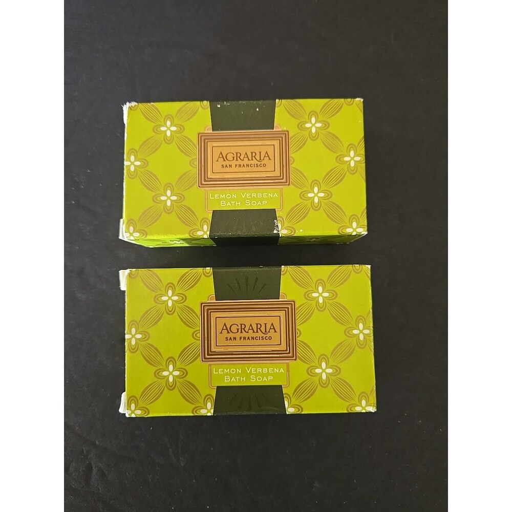 Agraria San Francisco Lemon Verbena Luxury Facial Soap 1.75oz/50g  Lot of 2